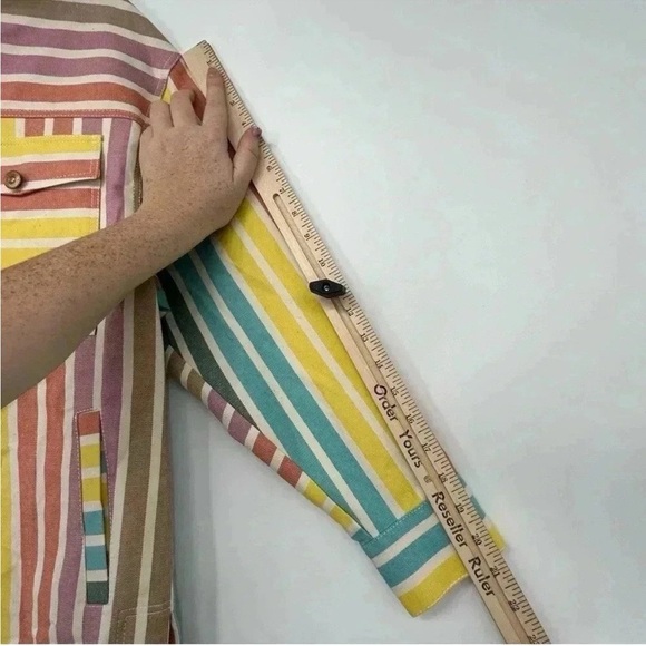 Nocturne Rainbow Striped Shacket XS NWT - Picture 9 of 14